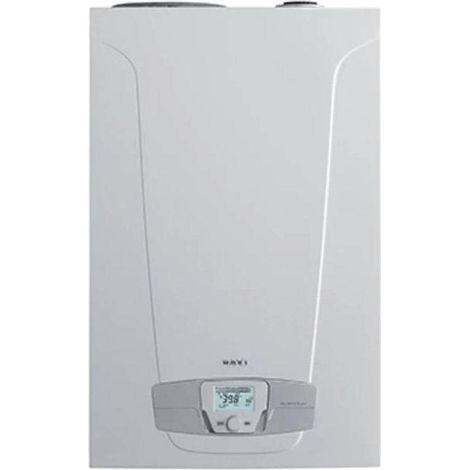 Chaudière à condensation Baxi Nuvola Platinum+ GA 24 kW Méthane/GPL complète avec kit d'évacuation des fumées ADAPTATEUR DE DÉDOUBLEMENT