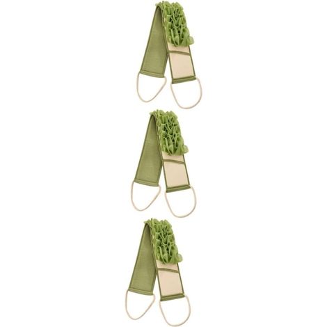 GDHZS- 3 Pièces Boule De Bain De Boue Baignoire Débarbouillettes Chiffon à Récurer Outil Exfoliant Pour Le Dos Laveur De Dos De Bain Serviette De Bain Corps (1/4)