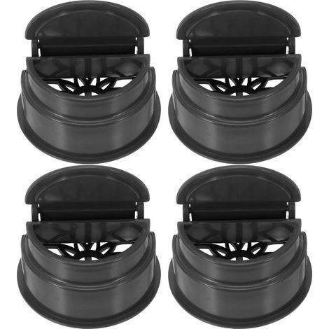 Bouchon anti odeurs pour siphon de sol rond en 4 pièces