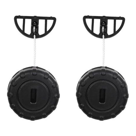 Bouchons de réservoir de carburant (lot de 2) pour tronçonneuses STIHL MS180, MS170, 018, 017 – pièces de rechange (1/4)