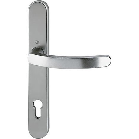HOPPE® Drücker-Halbgarnitur mit Schmalschild Luxembourg 1500/3357SN, Aluminium, 8007064 (1/2)