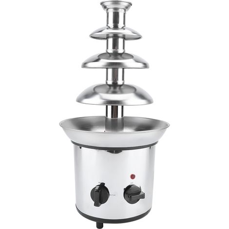 Machine à fondue électrique à 4 étages pour faire fondre le chocolat et utiliser comme fontaine à chocolat. (1/5)