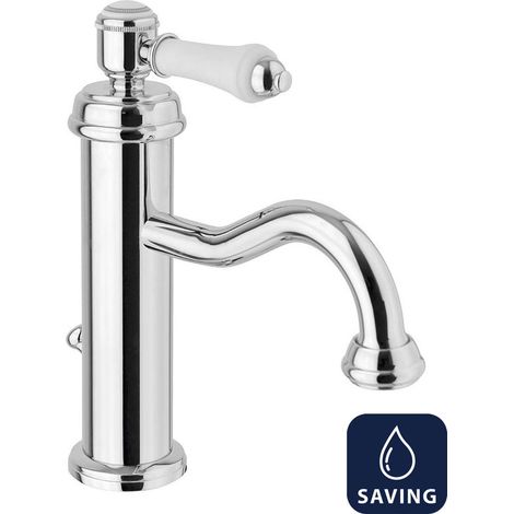 Sapho Vienna - Miscelatore da lavabo, con sistema di scarico, cromo VO002-01 (1/5)