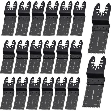 Lot de 20 lames de scie oscillantes universelles à dégagement rapide de 35 mm pour DeWalt, Bosch, Fein, Makita, Multimaster et Dremel (1/5)