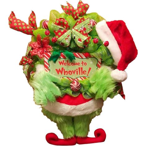Weihnachts-Plüschkranz, Türhänger, Dekorationszubehör, Weihnachtsanhänger