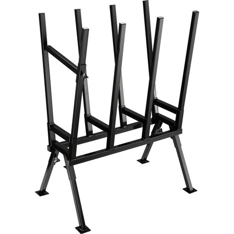 Wiltec Cavalletto taglialegna per motosega, struttura tubolare, 4 supporti max 400 kg