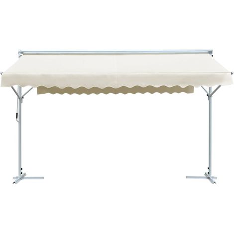 Maison Exclusive - Tenda da Sole a Gazebo 4x3 m Crema