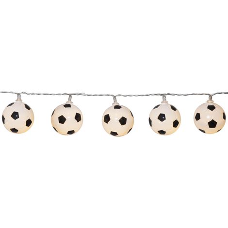LED Fußball-Lichterkette ,Funlight', Batterie, Timer, warmweiß, L 135cm (1/5)