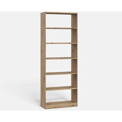 Bücherregal in Artisan-Eiche, 5 Regalböden, 80x220 cm, Candlekeep