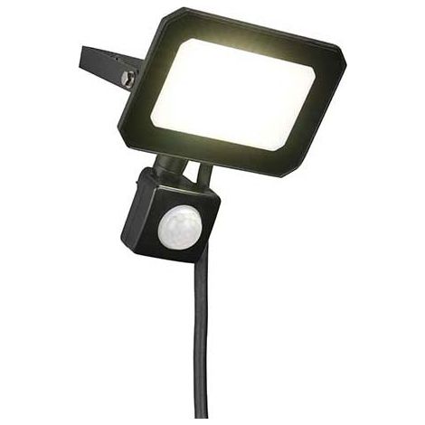 Wandleuchte LED Wandlampe verstellbar Bewegungssensor Aluminium schwarz L 12 cm