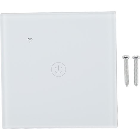 Ortviai Interrupteur mural intelligent WiFi 86 mm avec écran tactile en verre, commande vocale et Bluetooth pour maison connectée (1/5)