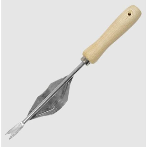 Sarchiatore Greenmill in acciaio con supporto, manico in legno