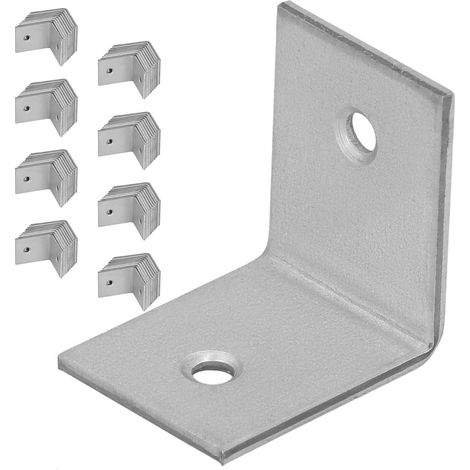 Conector angular para carpintería KOTARBAU® de acero inoxidable galvanizado de 30 x 30 x 25 mm, juego de 100 piezas.