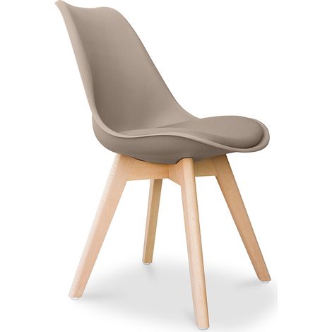 Esszimmerstuhl - skandinavischer Stil - Denisse Taupe