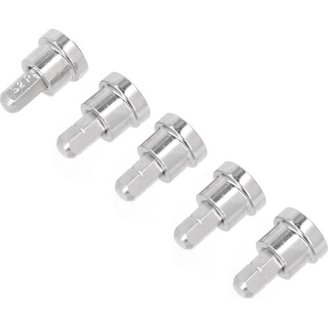 Lot de 5 embouts de tournevis de positionnement magnétique, tige hexagonale de 25 mm, absorption magnétique, acier au chrome-vanadium PH2 (1/5)