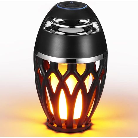 Enceinte Bluetooth avec lumière de Flamme LED, Haut-Parleur sans Fil étanche, Haut-Parleur Bluetooth Portable Cadeaux pour Adolescents, Filles, garçons, Femmes, Hommes (1/5)