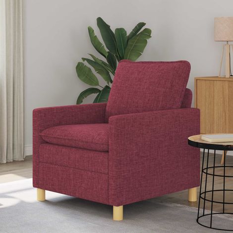 Divano Rosso Vino 76 x 81 x 87,5 cm Tessuto vidaXL (1/5)