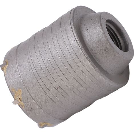 Foret cylindrique carbure 60mm pour percage mur pierre beton brique tube creux alesoir installation clim (1/5)