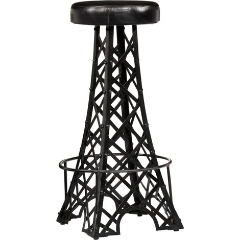 Lot de 2 Tabourets de bar,Chaise de bar cuir véritable CFW607391 (1/5)