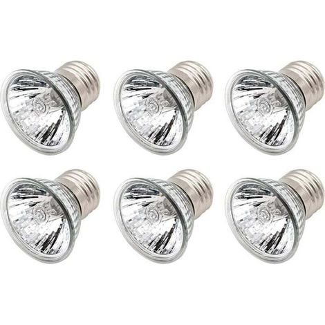 Ampoule chauffante UVA et UVB 25 W pour tortues, reptiles, lézards, tortues terrestres et aquariums (lot de 6) (1/4)