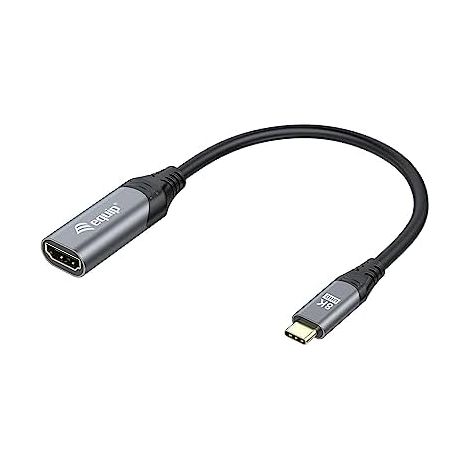 equip 133492 USB Type-C zu HDMI Kabel schwarz grau 15 cm (1/5)