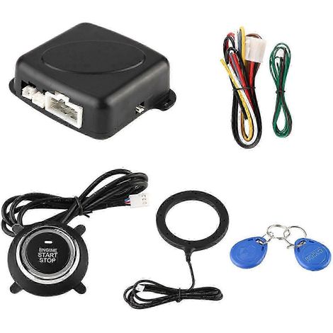 Sistema de alarma antirrobo con botón de arranque y parada del motor del coche (1/4)