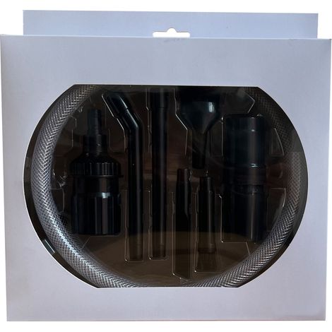 8-teiliges MikroKit D18N für präzise Detailreinigung – Ideal für Tastaturen, Elektrogeräte & schwer zugängliche Stellen – Universell kompatibel mit allen Staubsaugern mit 32/35 mm Rundrohr