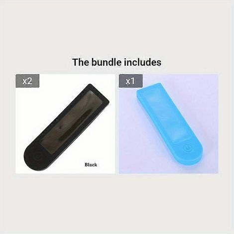 (Noir2 et bleu) Housse de protection en silicone pour tableau de bord de trottinette électrique, étanche et antichoc, motif circuit imprimé (1/5)