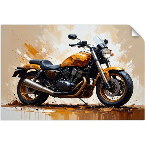 Selbstklebendes Poster – Wandsticker Sport Motorrad 60x40 cm