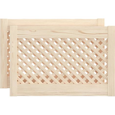 Maison Exclusive - Ante con Design a Reticolo 2 pz 59,5x39,5 cm in Legno di Pino