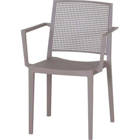 Siena Garden Square AL, Stapelstuhl - Polypropylen taupe (1/5)