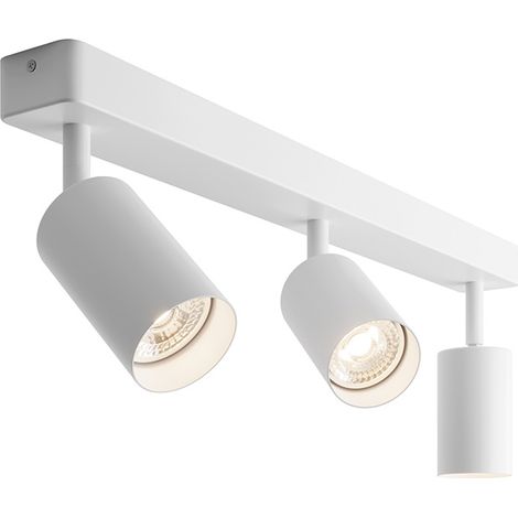 Manuka Applique e Plafoniera 3 Elementi Lineare - Bianco, Struttura in Metallo, Attacco GU10, IP20, 50W, Installazione a Parete - Rossini Group (1/5)