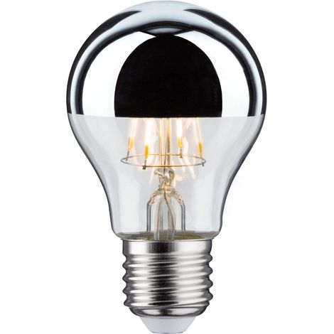 Paulmann 28669 Lampadina LED filamento AGL 5 Watt lampadina testina a specchio argentato 2700 K bianco caldo E27 (1/5)