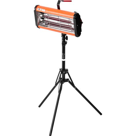 Mophor Infrarot-Härtungslampe, 2000 W, Dual-Use, Zeitsteuerung, Halterung, 3,55 Quadratfuß, für Autoreparatur und Lackierung