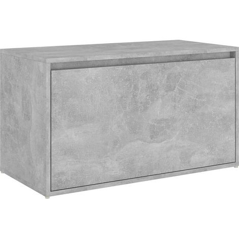 Maison Exclusive - Banco de pasillo madera de ingeniería gris hor (1/5)