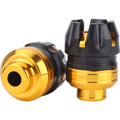 1 paire de protège-cylindres en or en aluminium CNC pour fourche avant de moto ou scooter (1/3)