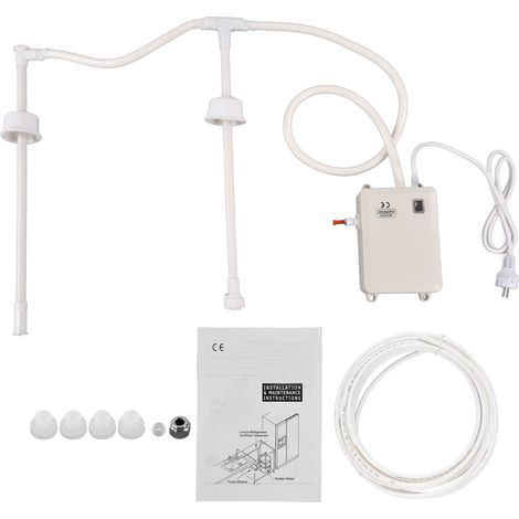 Pompe à eau automatique auto-amorçante avec tuyau de 6 mètres (1/4 pouce), réservoir de 3,8 litres, pression 40 PSI, prise UE 250VAC (1/5)