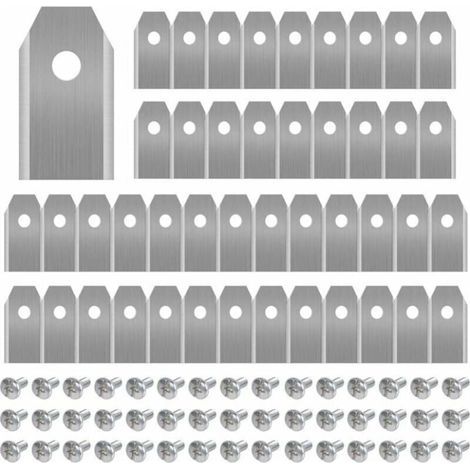 45 x Titan-Messerklingen für alle Husqvarn/Automower/Yardforce/Gardena Mähroboter (3g-0,75mm) mit 45 Schrauben, Ersatzklingen für Modelle 105,310,315,320,420,430x,r40i (1/4)