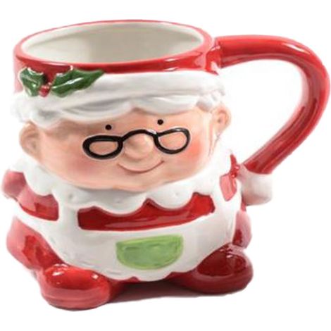 Tazza di natale in ceramica con manico decorazione natalizia -Babbo Natale
