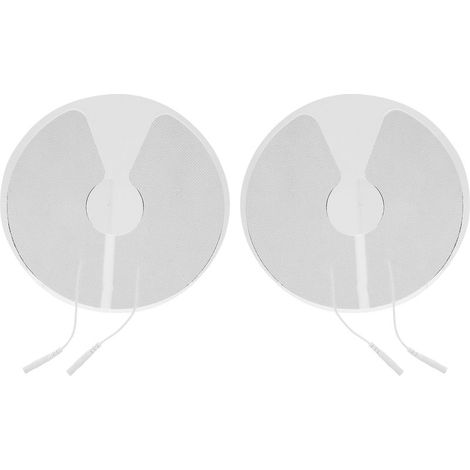 2 pièces d'électrodes pectorales en tissu non tissé pour appareil de physiothérapie TENS électrique, 16 cm (1/5)