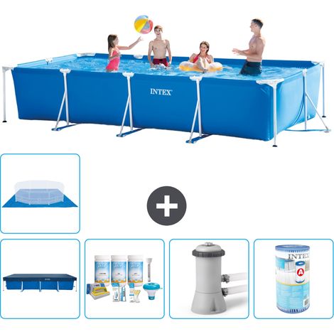 Intex Piscine Tubulaire Rectangulaire - 450x220x84 cm - 6-pièces  S30245 (1/5)