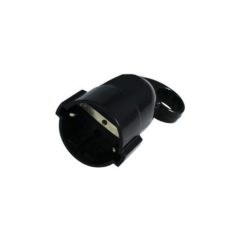 Spina Schuko A femmina per antenna A Finger Nero 16a/250vac Dh 36.040/d/n