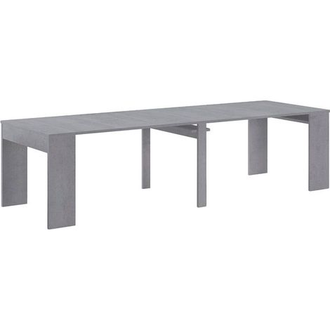 Mesa consola extensible Épsilon Gris cemento 90cm (ancho) x 75cm (alto) (1/5)