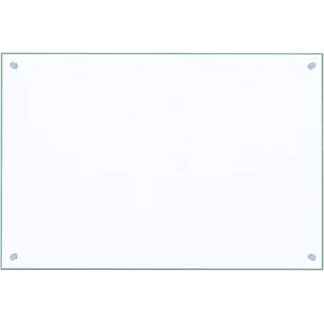 Panel antisalpicaduras de cocina con diseño práctico 90 x 60 cm fabricado en vidrio templado transparente 020046336 (1/5)
