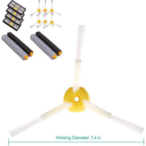 Remplaçant Brosse Kit Pièces accessoires pour iRobot Roomba serie 800 850 851 860 865 866 870 871 876 880 885 886 890 891 896 900 960 966 980 ect,Remplaçant Brosse Kit Pièces,Kit de pièces de rechange (1/4)