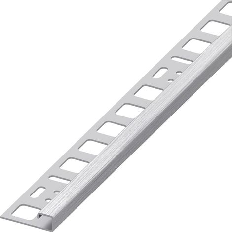 alfer Quadrat-Profil 1 m, 8 x 20 mm EdelStahl gebürstet edelstahl gebürstet Profil (1/2)