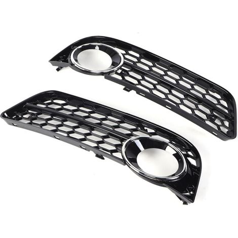 Rejilla para faros antiniebla: 1 par fabricada en aluminio ligero, a prueba de polvo y duradero para la personalización del automóvil.