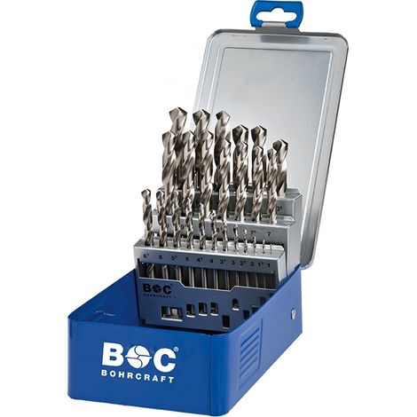 Jeu de forets en métal Bohrcraft BC11291310025 HSS-G 1-13 mm 25 unités