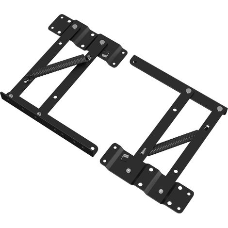 Bettliftmechanismus 2 pcs Schwarz 340 x 95 x 40 mm Eisen vidaXL