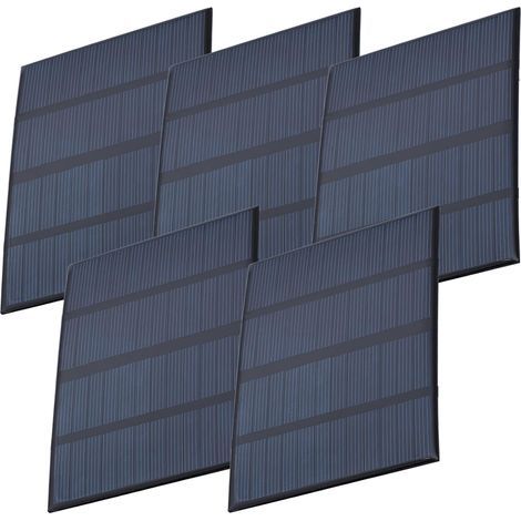 5er-Pack Polysilizium-5V-Solarmodule, Kompaktmodul 115 x 85 mm, für DIY-Projekte und zum Laden von Akkus (1/5)
